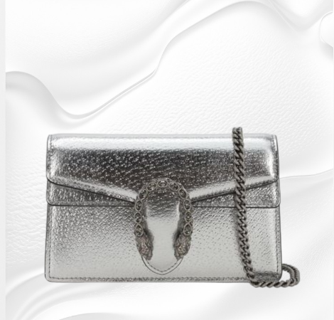 Gucci Small Dionysus Shoulder Bag in Gray